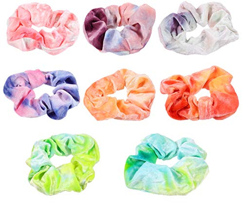 8Pcs Haar Haargummis Tie-Dye Gummib?nder Haargummi Weiche Haarb?nder Farbverlauf Haargummis Pferdeschwanzhalter für Frauen ?dchen Haarschmuck (Zuf?llige Farbe)