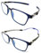 Lesebrille TR90 magnetisch Iman erweiterbar Professional Für herren damen venice (Blau, +2.00)