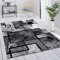 Paco Home Teppich Wohnzimmer Vintage Kurzflor Schlafzimmer Geometrisches Design Modern, Grösse:60x100 cm, Farbe:Grau