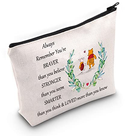 LEVLO Freundschafts-Kosmetiktasche, Make-up-Tasche, Freundschaftsgeschenk,Winnie Bag