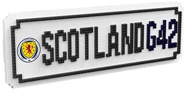 FOCO Plaque murale de la Coupe du monde d'Europe du Championnat d'Europe Scotland FC Brxlz Jouet de construction