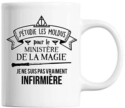 Mug Femme Infirmière ministère magie | Tasse blanche