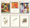 ZoeyAustin® 3 Doppelseitiges Kunstdruck Poster Set, Ohne Rahmen, DIN A3 (30cm x 42cm), Stilvolles Wandposter, 6 Wandbilder, Beidseitige Bilder (Klee/Kandinsky)