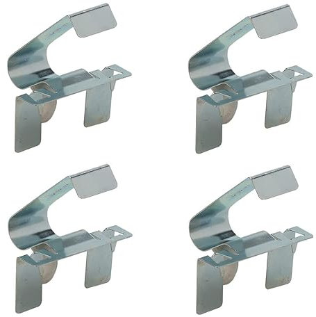 cyclingcolors 4x Pinza para zócalo de acero rodapié Cocina Gancho Clip de Fijación pies Muebles