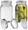YUEYEE Mason Jar 1L,Glass Mason jars with Free Canning Lids for Fermenting Canning Pickle Cucumber Tomatoes Food Storage Jars Preserving Pasta Cookies Nuts Candies and Beans 2 Pack