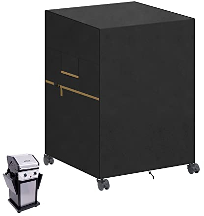 VANSHEIM Funda Barbacoa Exterior Funda Protectora Barbacoa Impermeable Protector Parrilla Barbacoa Anti-Viento Cubierta Barbacoa Fundas para Barbacoa 80x70x110cm