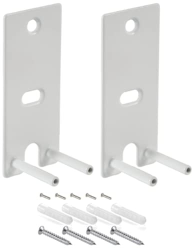 BestParts 1 Pair of White Wall Mount Brackets Compatible with Bose OmniJewel Lifestyle 650 Home Entertainment System, Speakers Wall Mount Brackets Replacement