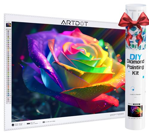 ARTDOT Lizenzierte 5D Diamond Painting Erwachsene Set (35 * 50cm), DIY Voll Diamant Painting Bilder für Home Wanddekoration, Diamond Painting Zubehör als Geschenk für Mädchen Frauen Männer Mama Oma