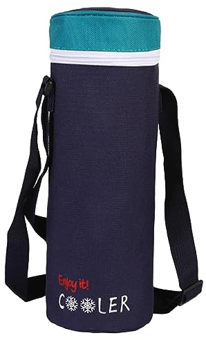 Sharplace Sac Isotherme pour Bouteille d'eau, avec Sangle réglable pour Bouteille d'eau, Sac fourre-Tout étanche pour Voyage, Couvercle Bleu