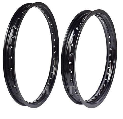 Motorrad-Felge aus Aluminiumlegierung 7075, schwarzer Kreis, 1,60 x 21, 2,15 x 18, 2,15 x 19, 36, 32 Löcher, passend for CRF SXF EXC YZF KXF BS-E KA-YO K6 (Ersatzteile) (Color : 2.15-19 36 Holes)