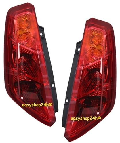 EASYSHOP24H Set 2 Faro Fanale Fanalino Posteriore DX SX Compatibile Per Grande Punto dal 2005 Gruppo Ottico Stop Luce Destro Sinistro Lato Passeggero Guidatore