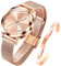 OLEVS Womens Watch Gift Set avec Bracelet Rose Gold Ladies Minimaliste Minimaliste Slim Robe DéContractéE Analogique Montre à Quartz ImperméAble