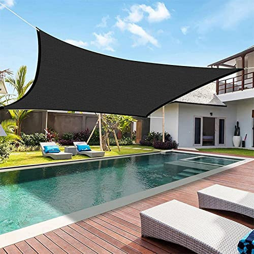 Filet D'Ombrage, Filet Protection Solaire UV Tissu D'Ombrage, Toile d'ombrage de Serres Coupe-Ventpour La Couverture Plein air/Jardin/Serre/Jardin/Pergola/Patio Lawn/Pet House ((200cm*200cm), Noir-2)