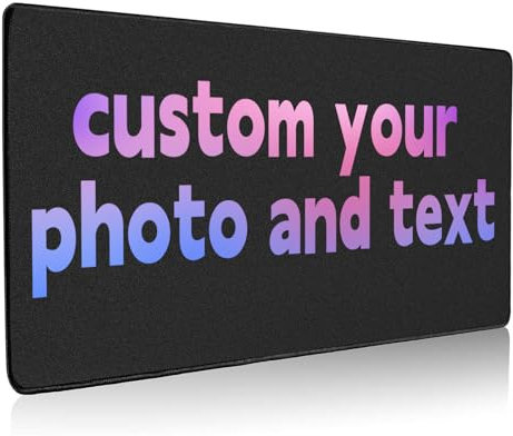 Sangkoo Jeu Personnalisé Tapis de Souris avec Photo Tapis de Table Grand Tapis de Souris Tapis de Table Grande Taille avec Couture Bord Ordinateur Portable Jeu, 60cm x 120 cm