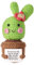LASUROA Cactus Positivo, 13,5cm Piante Verdi Positive All'Uncinetto Cactus Decorazioni per Festa Fiesta Messicana Compleanno Regalo