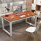 IMYOGI Exquisiter Computertisch, Schreibtische für das Home-Office, kleine PC-Tisch-Workstation, moderner, einfacher Stil zur Platzersparnis (40 Zoll, Teak)