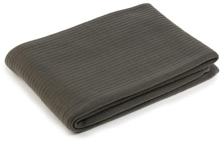 Gastro Uzal Fleece-Decke STOLA Cord-Optik 100 x 150 cm (Anthrazit)