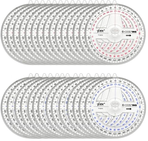 Goniometro a 360 gradi con braccio oscillante, 30 pezzi