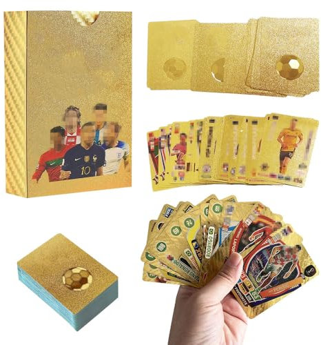 55 Pieces Football Cards, World Cup Football Cards, World Cup Football Star Card Card, Premier League Football Card, World Cup Trading Cards for Children, Teenagers and Adults