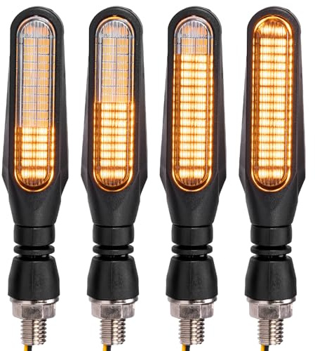 KEMIMOTO Motorcycle Turn Signals Light, 12V Universal Motorcycle Turning Indicators, 36 LED Bulbs for Motorbike Scooter Cruiser (2 Pcs)