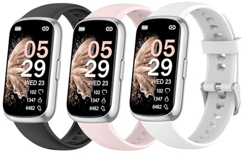 RuenTech Uhrenarmband Ersatzarmband für Sanorum/NAIXUES/RUXINGX CS5 Smart Watch Armband 1.47, Ersatz-Silikon-Armband Sportarmband für RUXINGX Smartwatch Damen 1.47