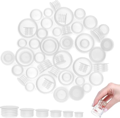 60 Pack Plastic Salt and Pepper Shaker Stoppers