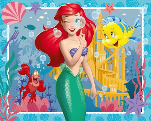 Ravensburger Kinderpuzzle 12004396 - Disney Arielle - 48-teiliges Disney Prinzessinnen-Puzzle in Einer wunderschönen Geschenk-Box, tolles Geschenk für Kinder ab 4 Jahren