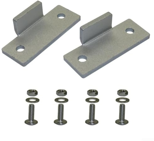 Aluminium Record Player Lid Hinges for Technics SL-D2 3200 B2 Turntable Dust Cover Repair Kit Silver Tonearm Cover Fixing Set DJ Deck Pivot Hardware Audio