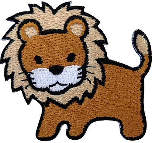 Lion Patch Embroidered Badge Iron On Sew On Clothes T Shirt Jacket Coat Jeans