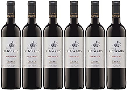 Altozano Tempranillo - Vino V.T. Castilla - 6 botellas de 750 ml - Total: 4500 ml