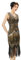 BABEYOND Damen Flapper Kleider voller Pailletten Retro 1920er Party Damen Kostüm Kleid Gold, L