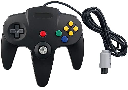 OSTENT Controller Wired Gamepad Joystick Joypad per Console Videogiochi Nintendo 64 N64 Colore Nero