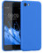 kwmobile Custodia Compatibile con Apple iPhone SE (2020/2022) / 8/7 Cover - Back Case per Smartphone in Silicone TPU - Protezione Gommata - blu fluo