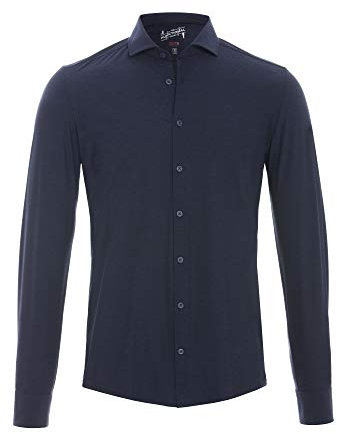 pure h. tico Herren 3386-21150 Pure-Functional Langarm Hemd, Uni Marine, 37