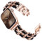 WINGLE 38mm 40mm 41mm 42mm(Series 10) for Apple Watch Strap,Women Metal Strap Replacement Bracelet for Apple Watch SE Series 10 9 8 7 6 5 4 3 2 1,Rose Gold/Black