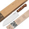 BÖKER SOLINGEN® Cottage-Craft - handgefertigtes Santoku-Messer - Küchenmesser aus Solinger Manufaktur - scharfes Kochmesser in elder Geschenkbox, Braun, 29