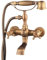MFLASMF Ménage Hôtel Antique Laiton Baignoire Robinet Double Croix poignée Colonne de Douche Mélangeur de Douche Bain Douche système Douche grohe Ensemble de Douche