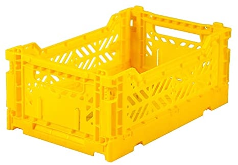 Ay-Kasa Klappkiste Faltkiste Farbe yellow gelb small mini
