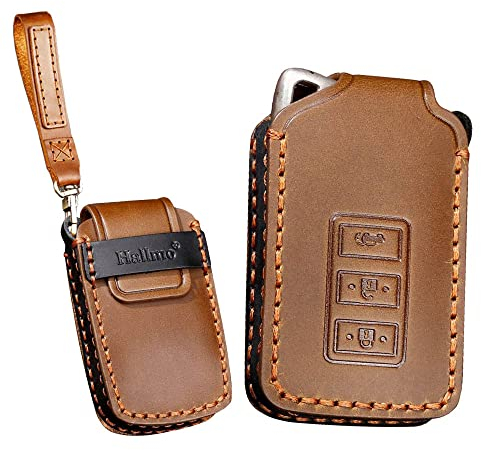 ontto Leder Autoschlüssel Hülle Passt für Lexus is Nx Rc Es Gs Rx Gx Lx Ls 200 250 350 450H 300H 2012-2019 Zubeh?r Schlüsselcover Schlüsselhülle Schlüsselanhänger 3 Tasten Braun