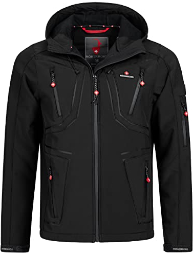 Höhenhorn 21F23 Schilthorn Herren Softshell Jacke Schwarz Gr. L