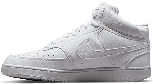 Nike Court Vision Mid Next Nature, Zapatillas de Gimnasia Hombre, White White White, 40.5 EU