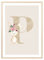 MeinBaby123® Buchstaben Poster DIN A4 Kinderzimmer Mädchen und Junge | Babyzimmer Deko | Bilder Kinderzimmer | Geschenkideen zur Geburt | Geburtsposter | Anfangsbuchstabe Poster P (Hase - P)