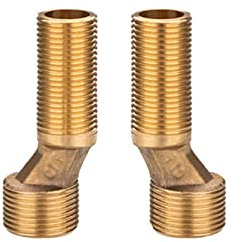 BiaoTeng Raccord Mâle 1/2 3/4, Laiton, Bras Pivotant Réglable, Réducteur, Excentré Mitigeur Bain Douche, Or A