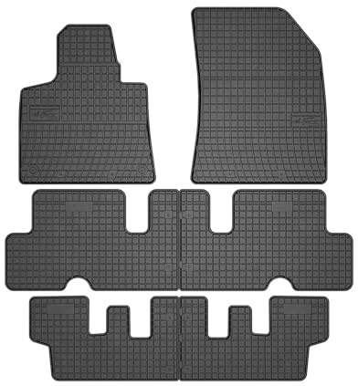 OMAC Fußmatten für Citroen C4 Grand Picasso 2013-18 3. Reihe Gummi Schwarz | Gummimatten, Automatten, Allwetter, Antirutsch, fahrzeugspezifisches Produkt, wasserdicht