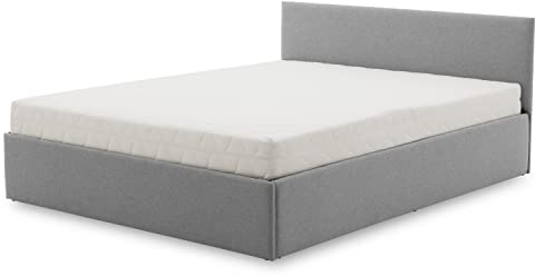 Polsterbett Leon 160x200 - Farben zur Auswahl - Wählen Sie eine Bonell- oder Taschenmatratze - modernen Stil - Schlafkomfort - Doppelbett (LUX 32 BONELLMATRATZE)