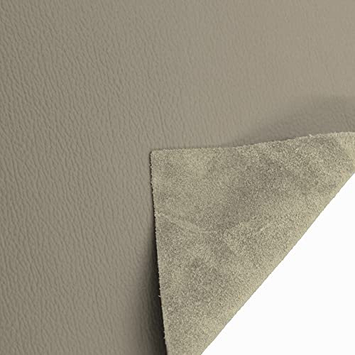 JPstraps - 100 % echtes Naturleder, regelmäßige Produktion für Lederwaren und Bekleidung, ideal für Handwerker, Designer, Handwerk, Basteln oder Lederprojekte (Silbergrau, 60 cm x 50 cm)