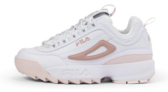 FILA Femme Disruptor CB WMN Basket, White-Mauve Chalk, 39 EU