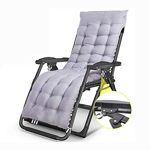 Lounge Chair, Sonnenliegen Lounge Chair Deluxe Zero Gravity Chair für drinnen und draußen, ergonomischer Relaxsessel mit abnehmbarem Kissenpolster und einem Getränkehalter, unterstützt 440 l