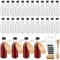 Furuising 28 Pack Mini Liquor Bottles 50ml/1.7 Oz, Reusable Miniature Alcohol Bottles, Empty Plastic Bottles for Alcohol with Screw Cap, Pen, Hangtag, Funnel for Weddings Parties Favors