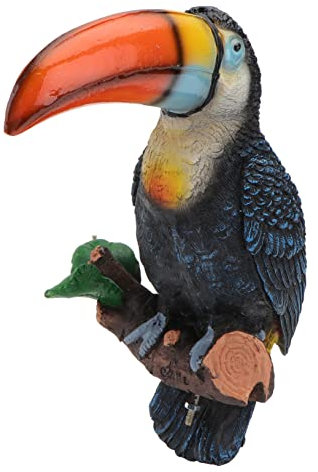 PRETYZOOM 1Stk Ornamente für Gartenskulpturen gefälschte Vogelverzierung Lernspielzeug für Kinder Kunsthandwerk aus Kunstharz Dekor Vogelschmuck Garten Harz Handwerk Papagei
